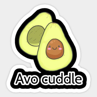 Avo Cuddle - Divided Pear Sticker